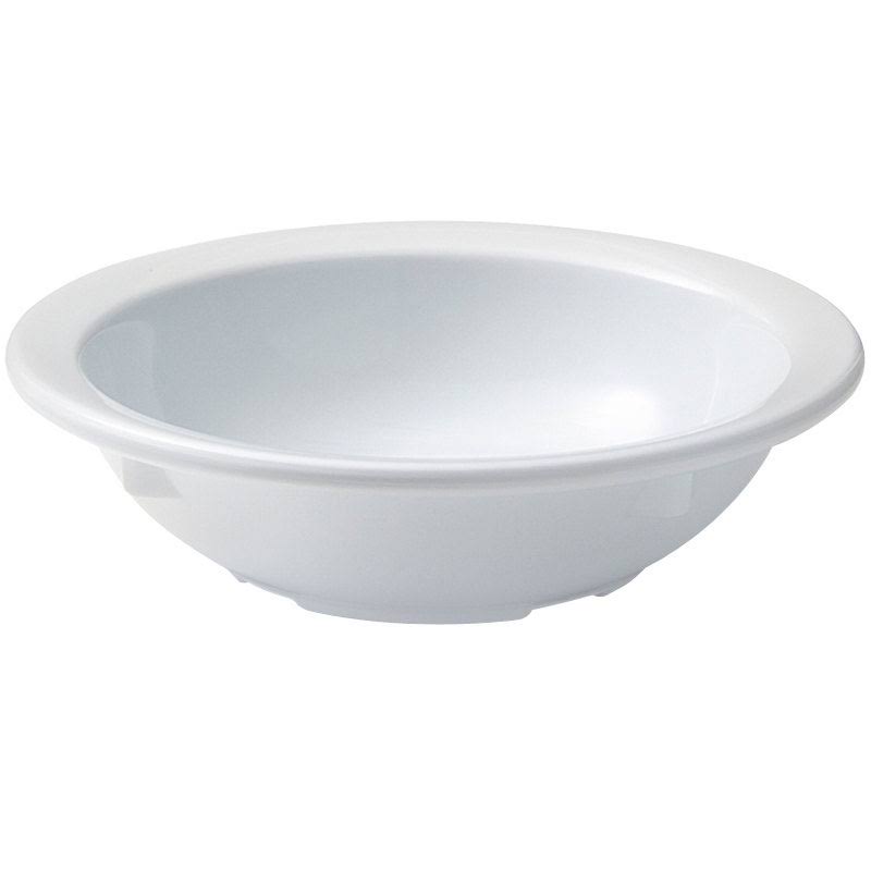 Supermel 10 oz 5.75 x 1.5 Rimmed Bowl White Melamine,24 Packs
