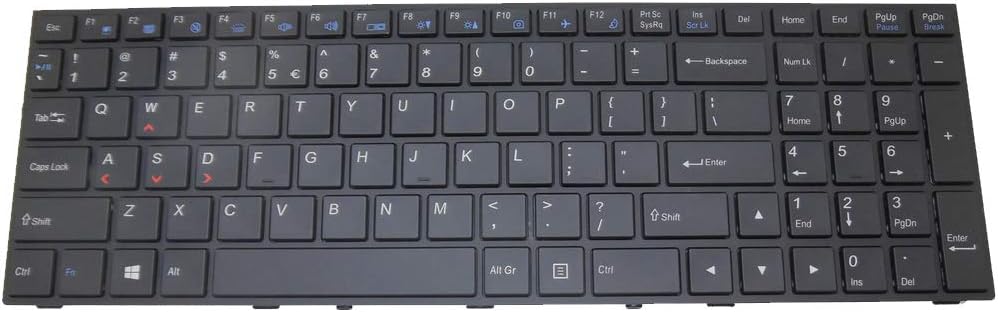 Laptop Keyboard for CLEVO P650RS P650RS-G MP-13H83USJ430C 6-80-P65S0-010-1 6-80-P65S0-012-1 United States US with Black Frame and Backlit