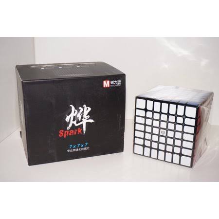 X-Man Spark M - Magnetic 7x7 Speedcube - Stickered (Black)