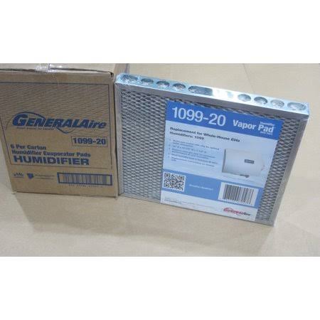 OEM GeneralAire 1099-20 6 Pack Water Evaporator Pad Media Filter for 1099 Whole House Elite Humidifier