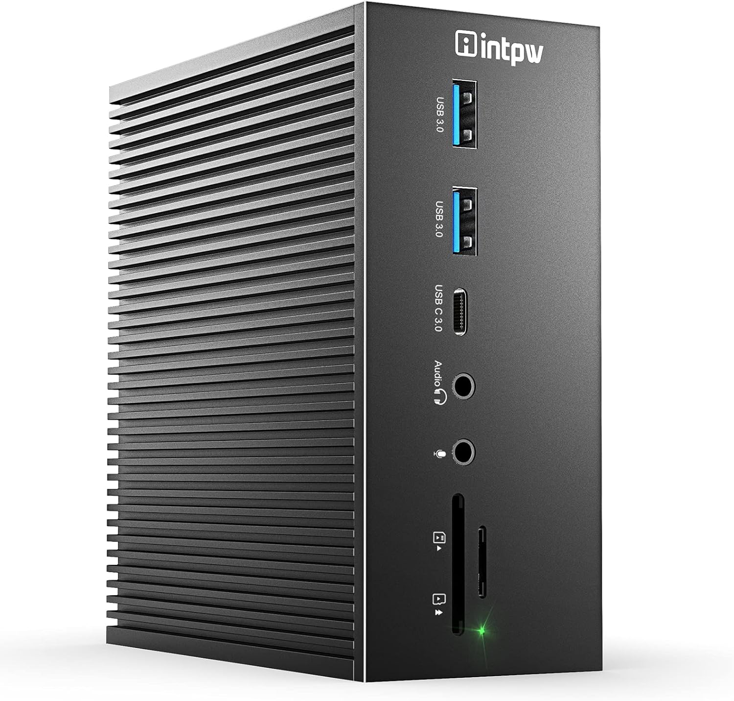 Intpw Docking Station, USB C 4K Triple Monitor Dock with Dual HDMI & Displayport for MacBook Pro Air and Windows Laptop, Power Delivery, Ethernet, 7 USB Ports, S/PDIF, Compatible with Thunderbolt 3