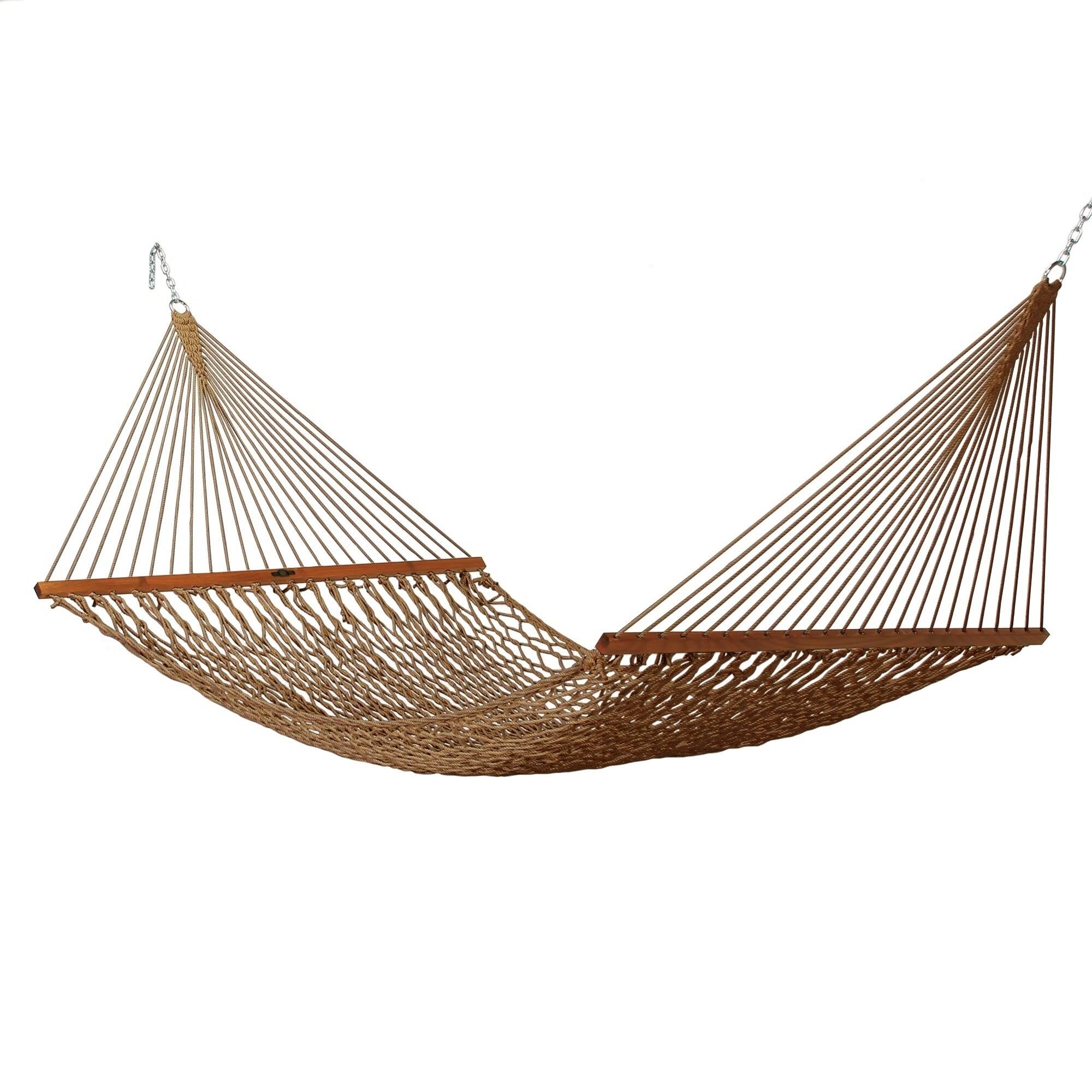 Pawleys Island Deluxe Original DuraCord Rope Hammock - Antique Brown