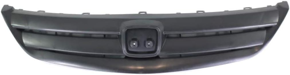 For Honda Civic Grille Assembly 2001 2002 2003 | Textured Black Shell & Insert | Sedan | Plastic | HO1200155 | Performance