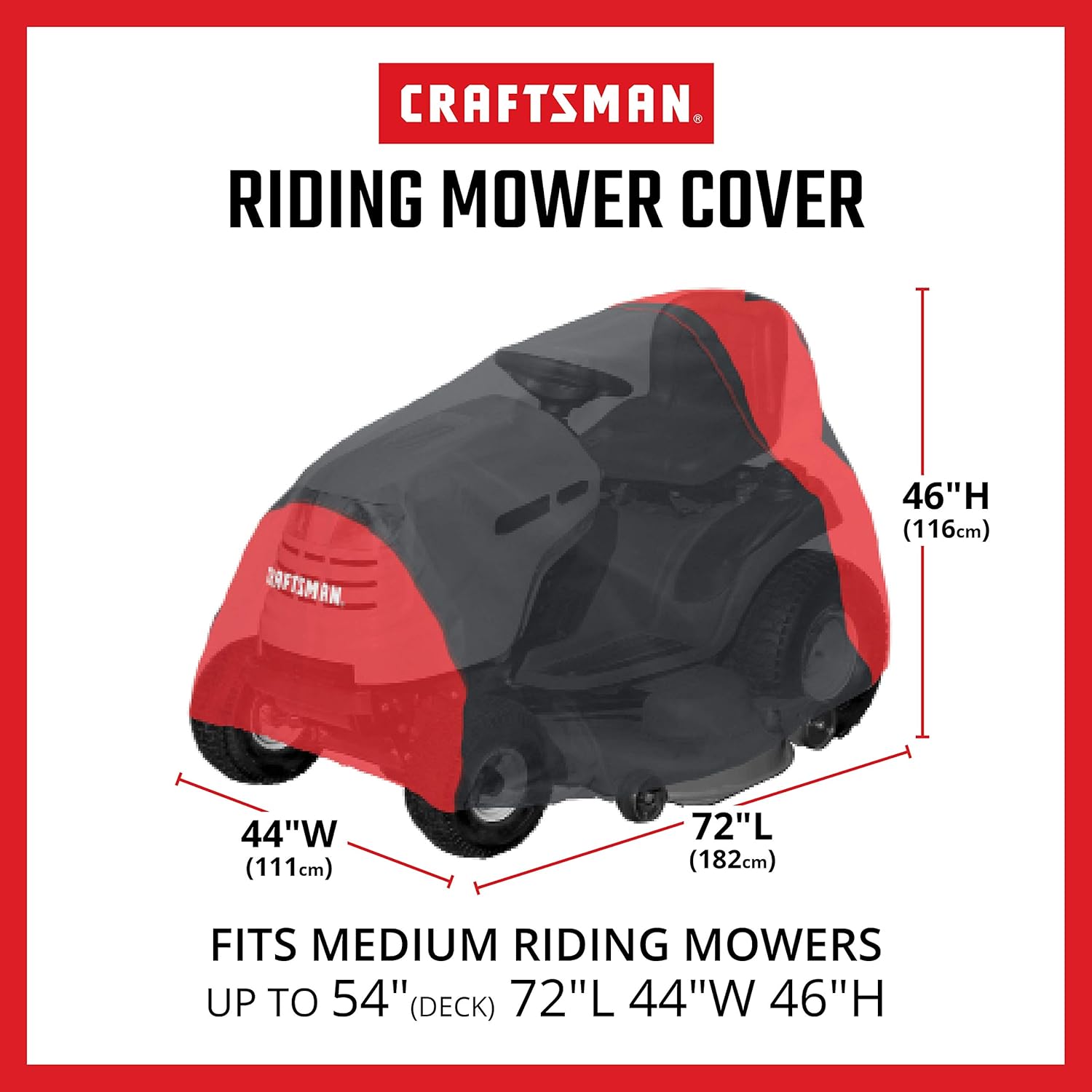 Craftsman Riding Lawn Mower Cover, Medium Pack of 2