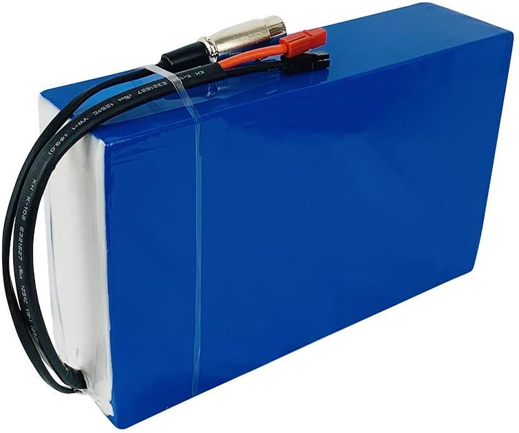 Co-well【CA Warehouse】 Electric Bicycle Battery 24V 36V 48V 52V 60V 72V, 10AH 15AH 20AH 25AH Waterproof PVC Lithium Battery, Ebike Battery Pack for 2800W 2200W 1800W 1500W 1200W 1000W 750W Bike Motor