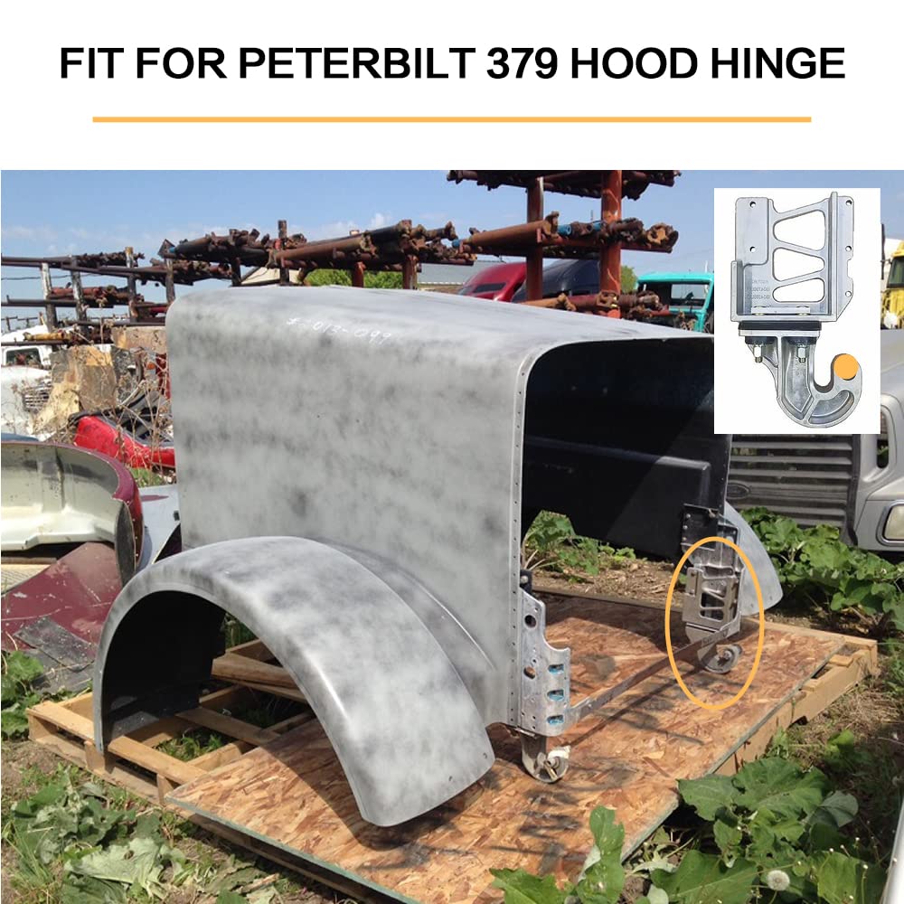 LABFORMARS Hood Hinge Pivot Bushing Kits Mounting Bolt Set Kit Fit for Peterbilt 379 OEM Replacement