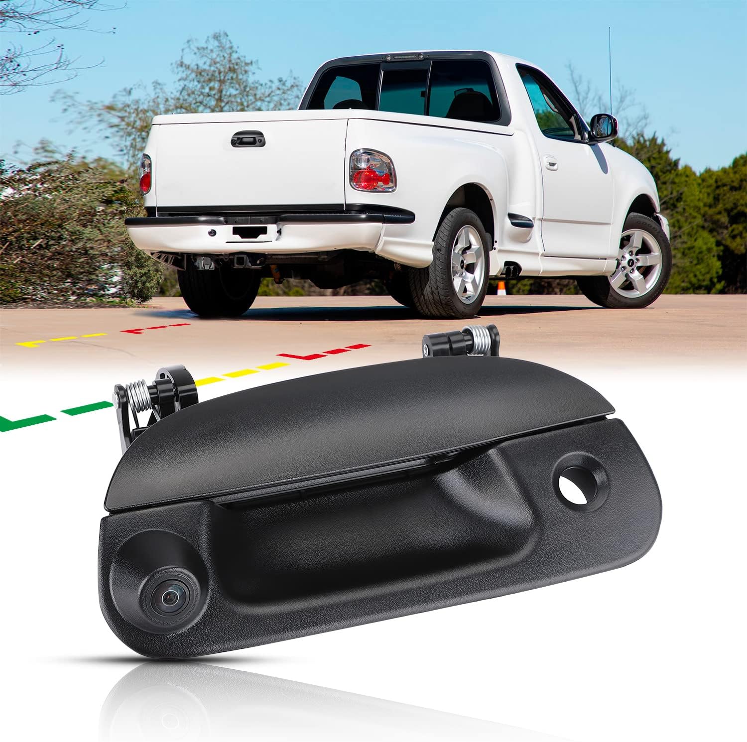 Backup Camera Compatible with 1997-2003 F150 1998-2007 F250 F350 F450 F550 Tailgate Handle Reverse Camera Pack of 2