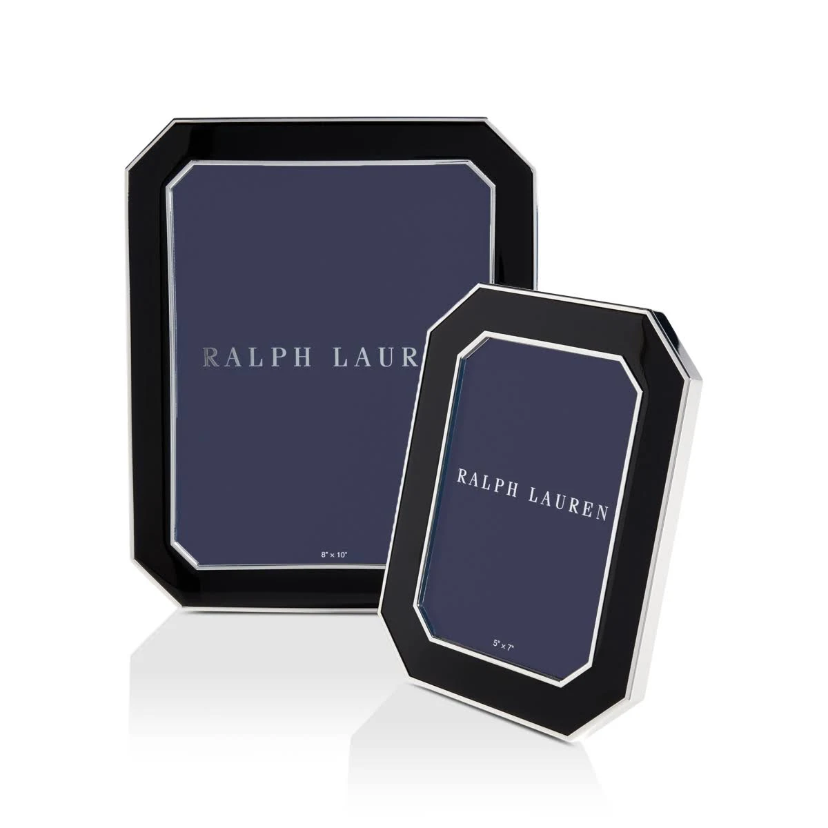 Ralph Lauren Becker 5x22 x 7x22 Frame - Black Silver