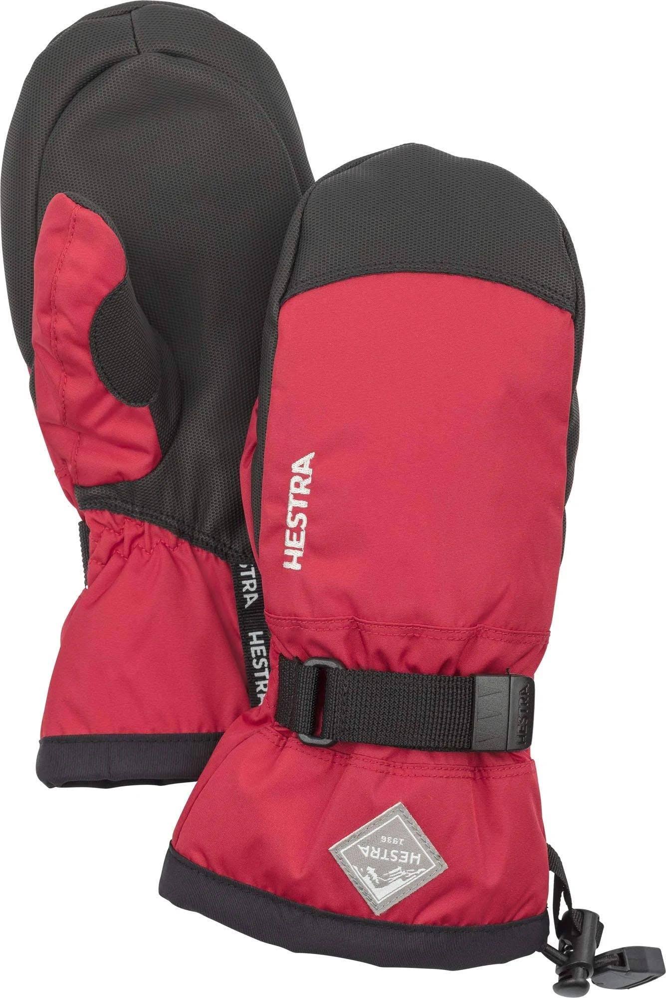 Hestra Gauntlet CZone Junior Mitten - Kids& Red/Black, 7