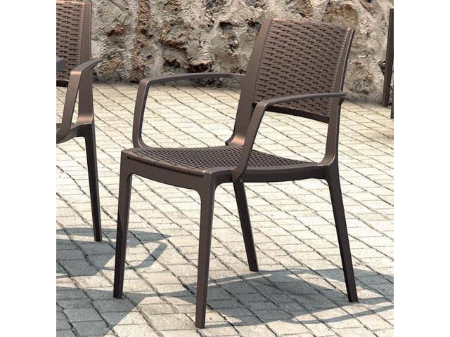 Compamia Capri Stacking Dining Arm Chair (Set of 2)