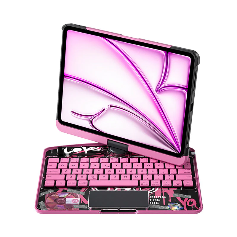 Transparent 360�� iPad Keyboard Case