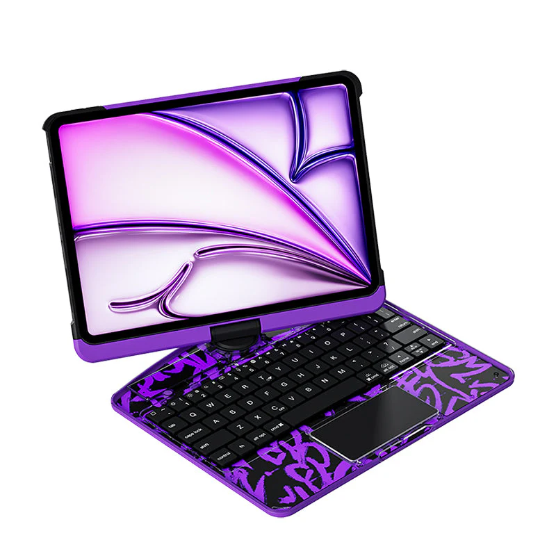 Transparent 360�� iPad Keyboard Case