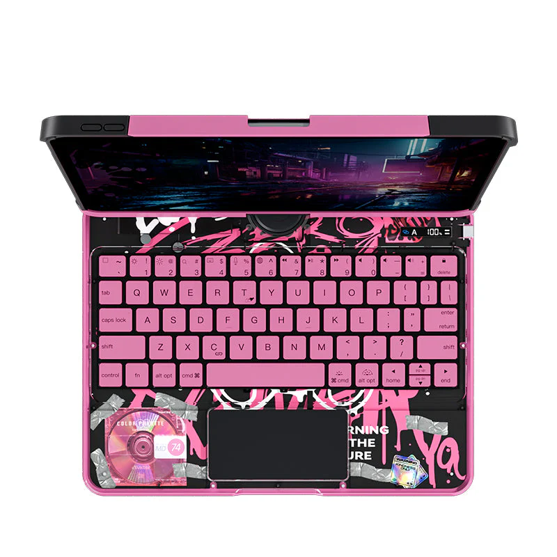 Transparent 360�� iPad Keyboard Case