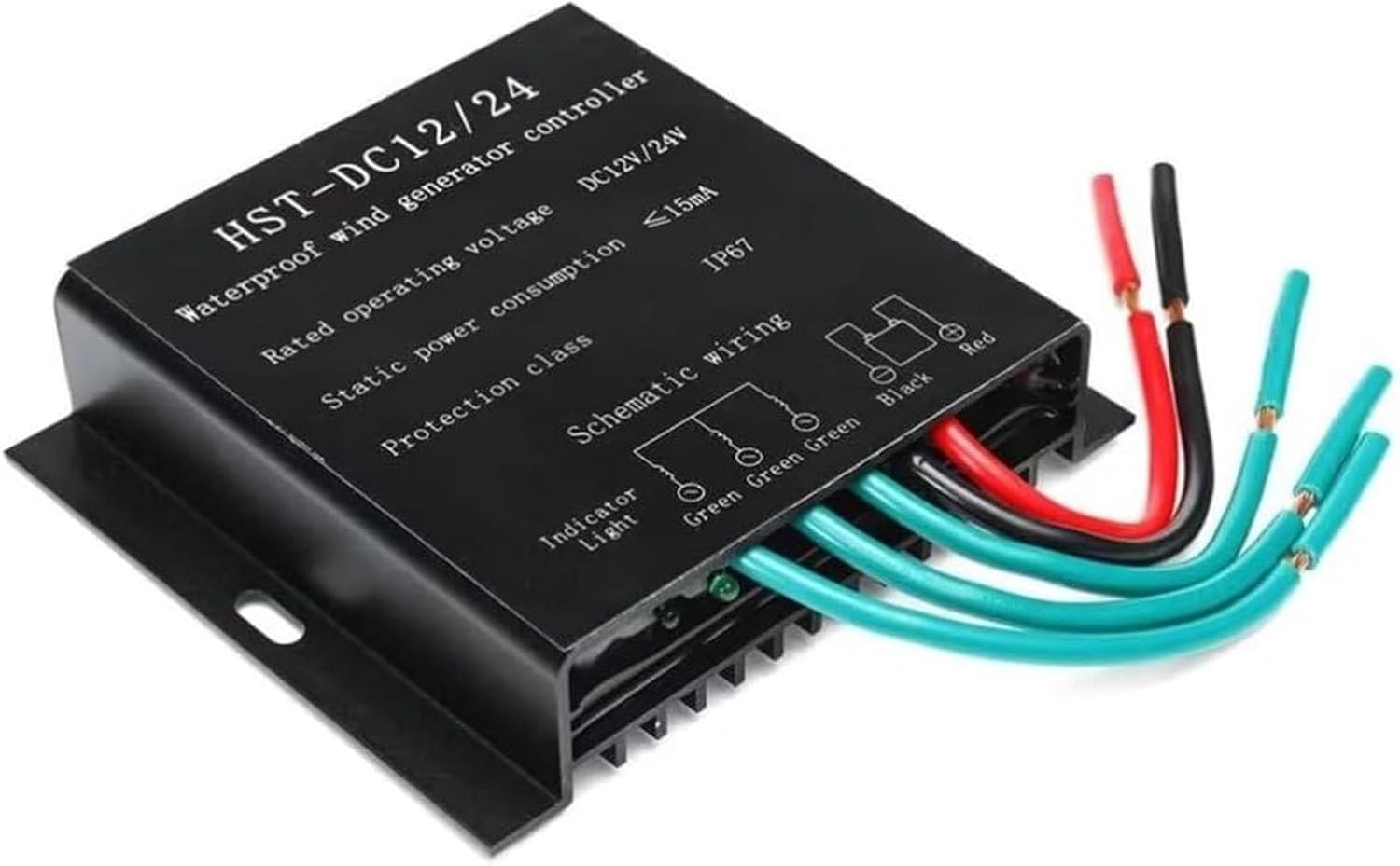 24v, 1200W-3000W Wind-Solar Hybrid Controller, 12V -220V Waterproof Wind Turbine Generator Controller Battery Charge Regulator, Suitable for Wind Turbine generators