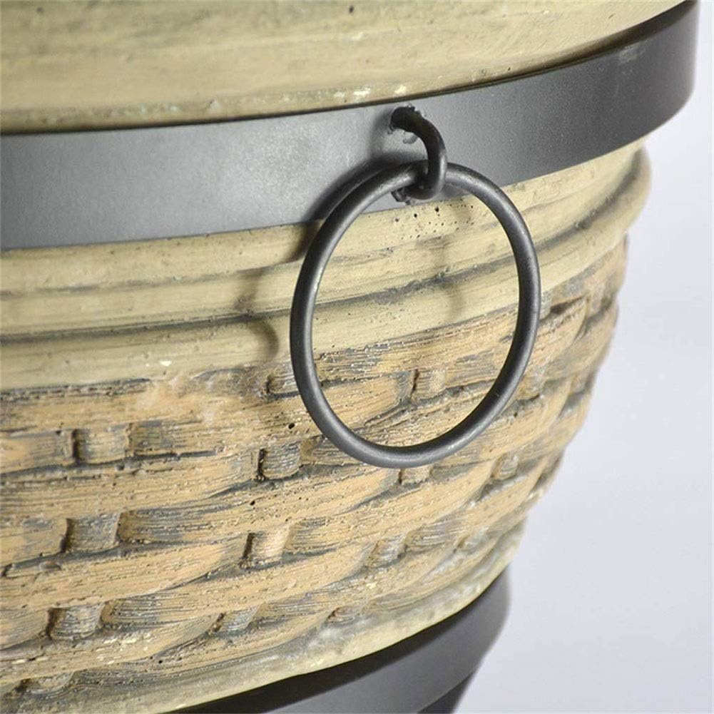 Firepit Fire Pit - Large Bonfire Wood Burning Firepit Bowl - BBQ Grill Metal Grate - for Outdoor Backyard Terrace Patio