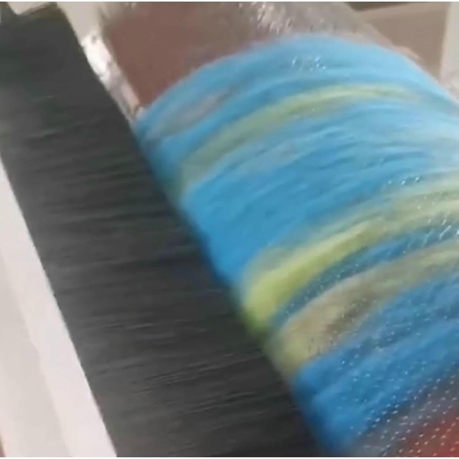 Manual Wool Drum Carder, Hand Carding Machine, Wool Blending Board Carding Brush Set with Aluminium Alloy Roller, Belt Drive, No Electricity Needed for DIY Craft, Handmade Projects~/