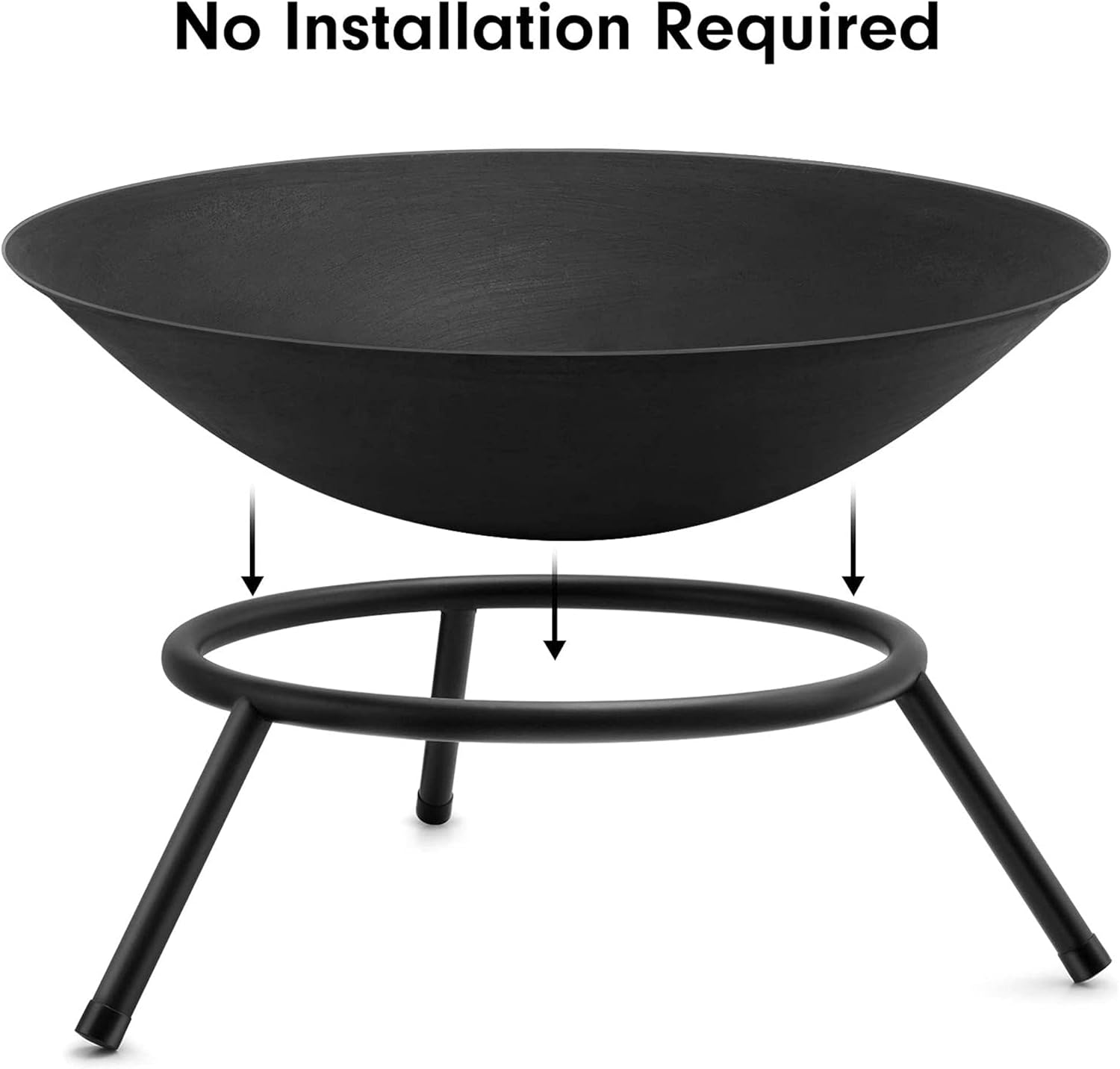 DIY Fire Pits & Bowls, Heavy Duty Metal Steel Firepit Bowl, Wood Burning Firepit Bowl, BBQ Grill Stove, for Camping,rd, Patio, Bonfire