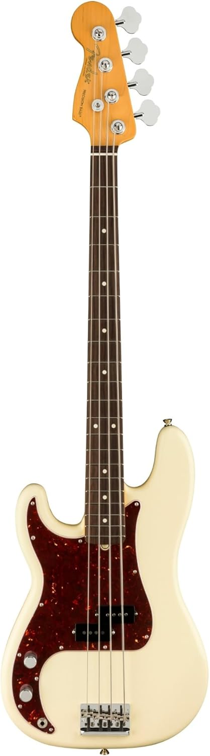 Fender American Professional II Precision Bass, Olympic White, Left-Handed, Rosewood Fingerboard