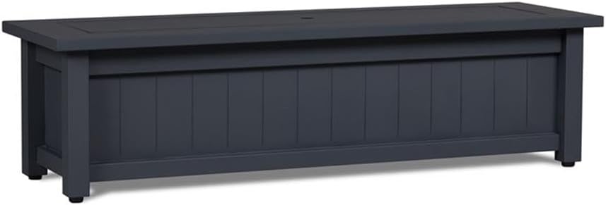 Real Flame Ortun Rectangle Propane Fire Table in Gray