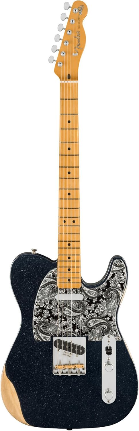 Fender Brad Paisley Road Worn Telecaster - Black Sparkle