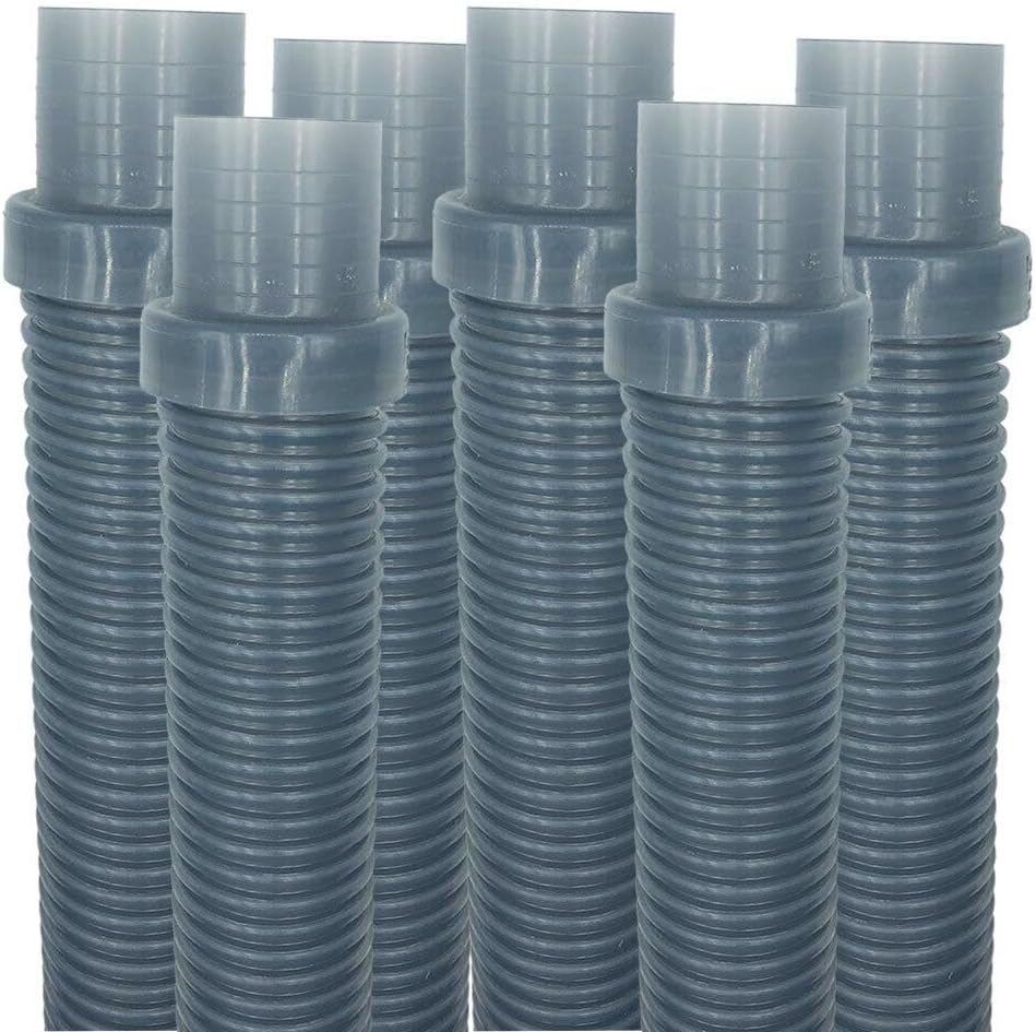 Replacement for Puri Tech Pool Vac Ultra AquaBug Hose Translucent Blue 1.5 inch x 4 feet 6 Pack