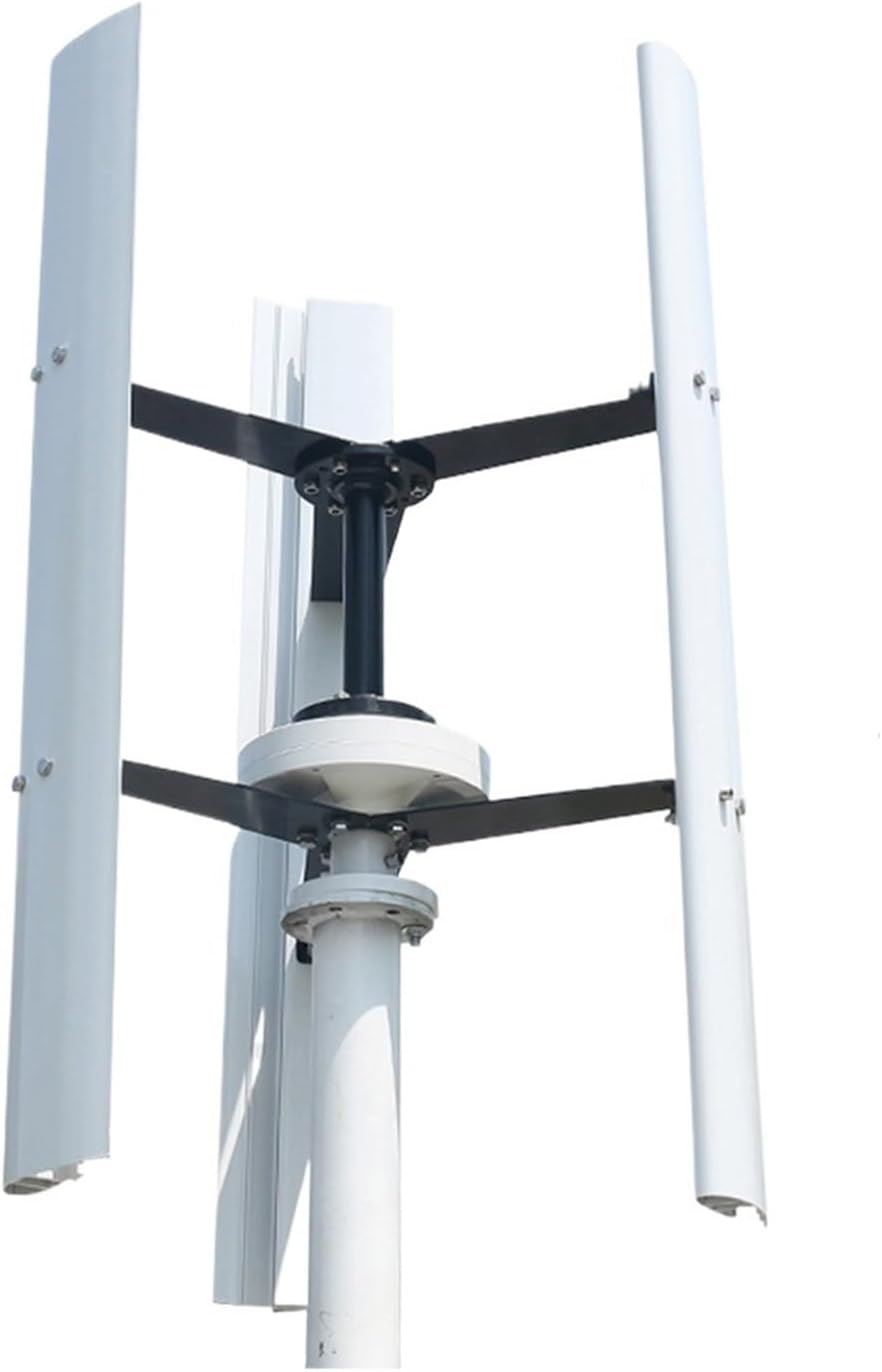 Wind Turbine Generator Kit, 1KW 12V 24V 48V Vertical Wind Power Turbine Generator for Home 1000W Windmill Low Wind Speed Starting Wind Turbines for Hybrid Solar Wind System(48V_1000W)
