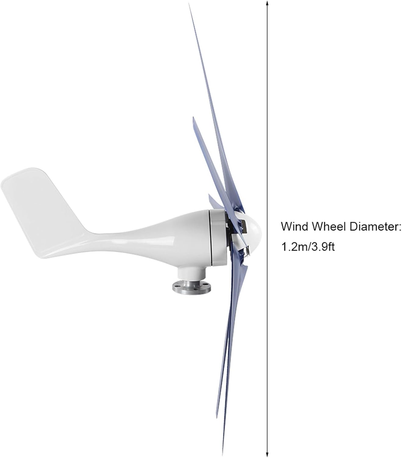 Fafeicy Windmill Generator 5 Blade Small Wind Turbines for Industrial Energy Equipment 800W (12V)