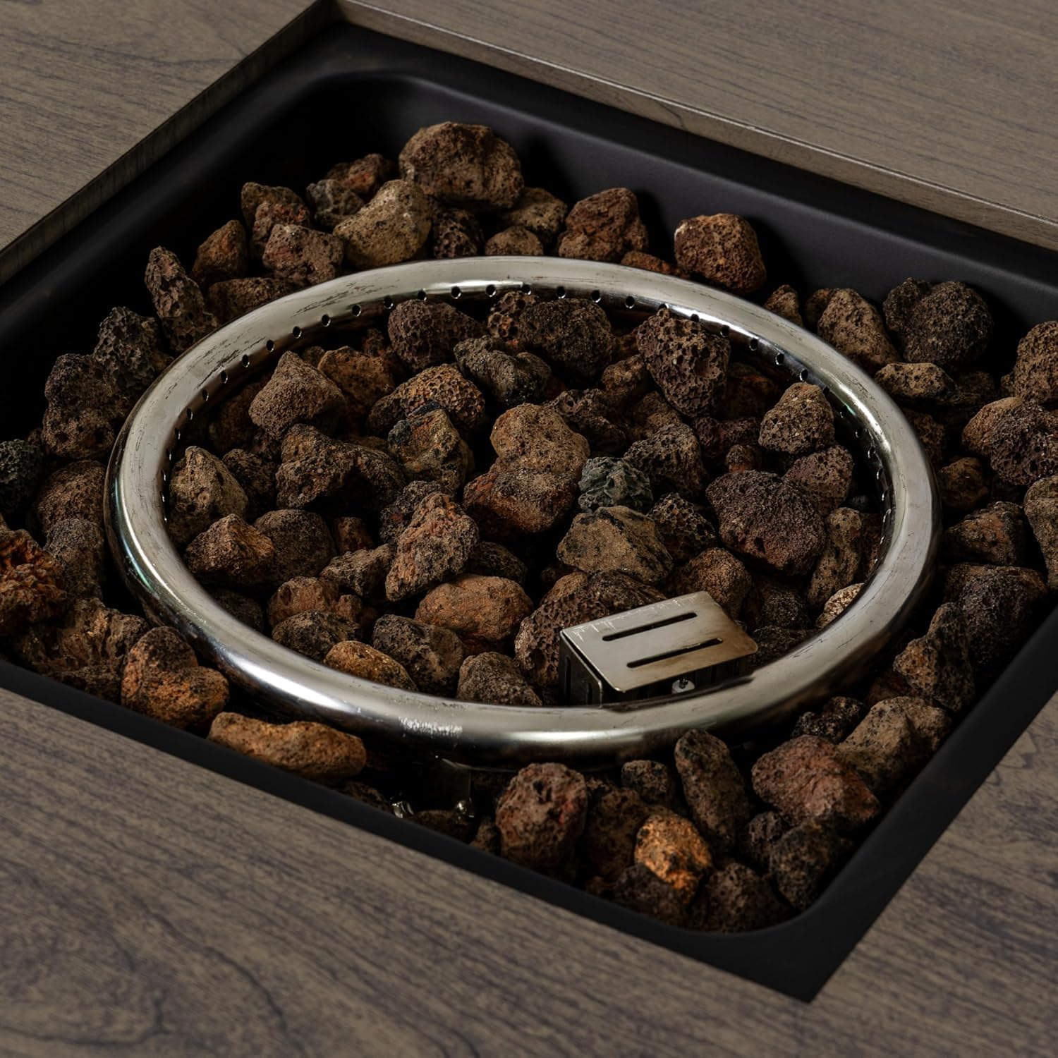 Propane Fire Pit Table, Outdoor Gas Firepit, Smoke-Free Rectangular Fire Table for Garden Patio Porch Backyard, Large Fire Pit Table (Grey, 54-inch)