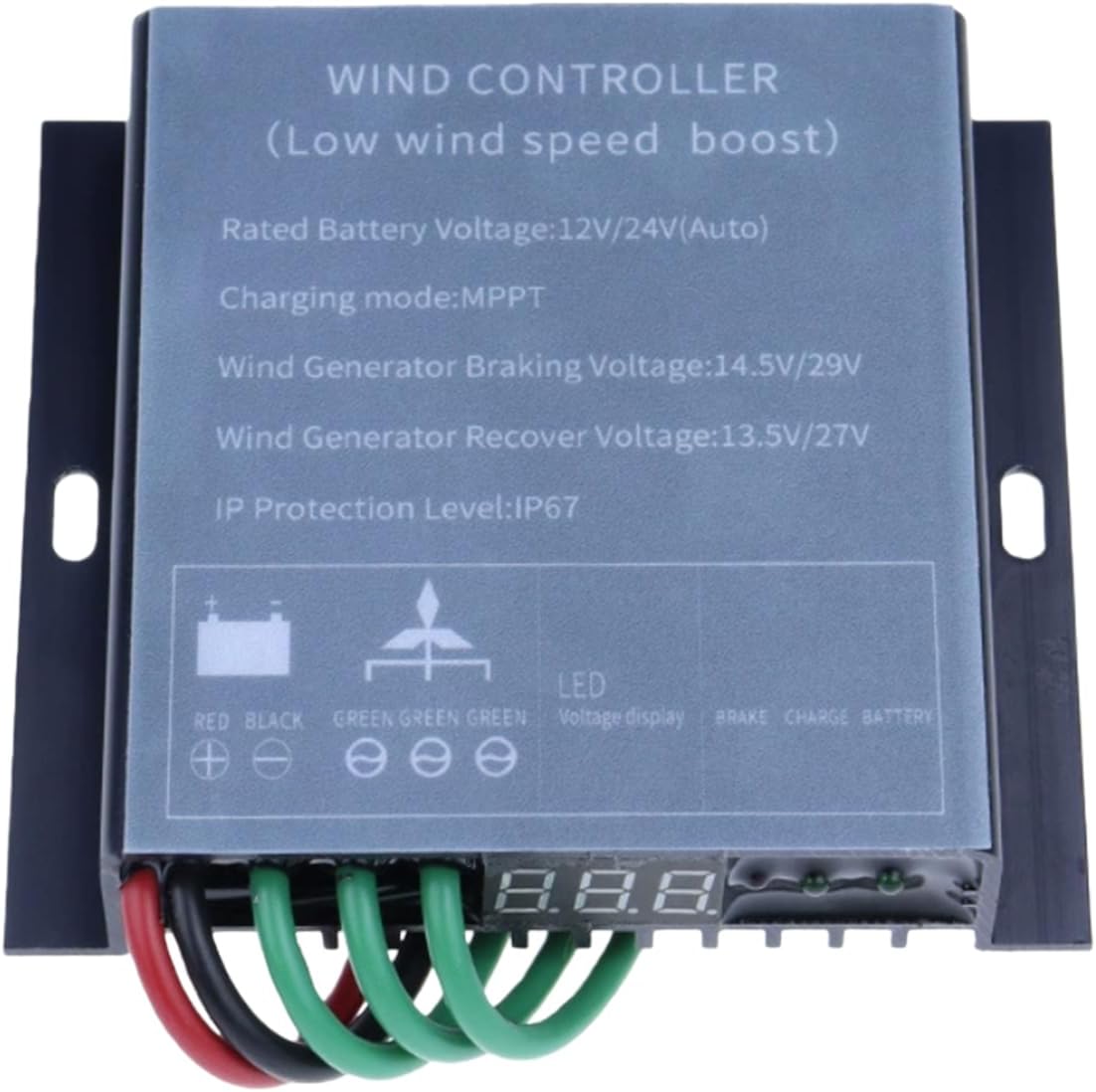 8000W Low Wind Speed Boost Wind Regulator,IP67 Waterproof 12V 24V 48V Auto 220V Wind Turbine Charge Controller