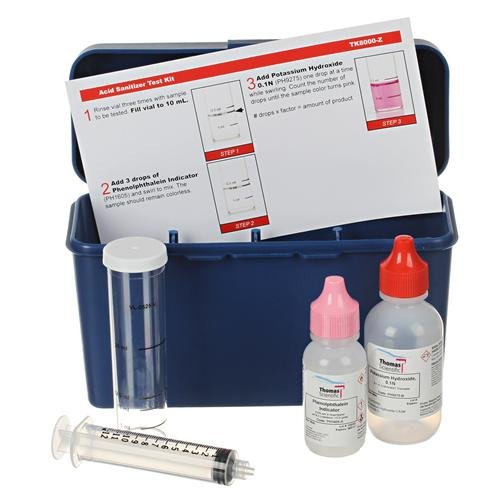 Thomas TK1023-Z Alkalinity P/T Test Kit, 1 Drop = 10 or 50 ppm as CaCO3/25 mL Volume