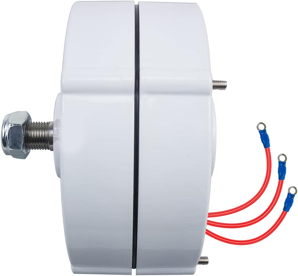 6000W Alternator Wind Turbine Permanent Magnet Generator Synchronous Generator 750Rpm,Suitable for Charging 12V, 24V, 48V Batteries