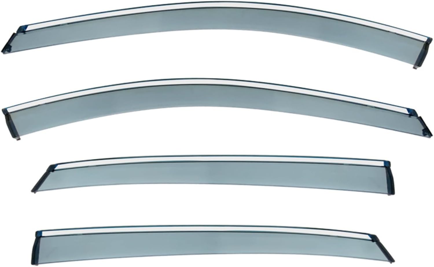 Window Deflectors for Tiggo 3X/3XE/PLUS MK1 2017-2021+, Sun Rain Guard Window Visors Vent Shades with Bright Stripes Car Accessories