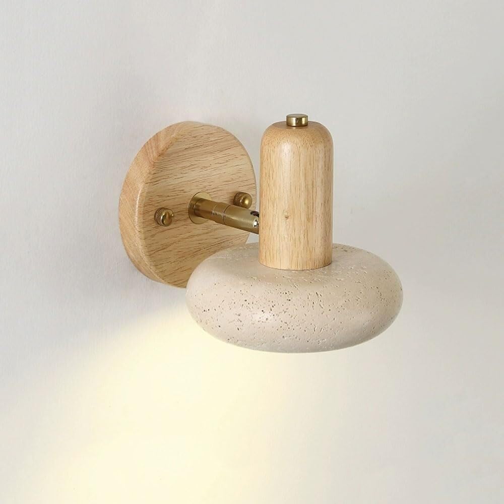 Modern Simple Wall Light Bedroom Bedside Reading Lamp Wall Sconce Rotating Wall Sconce Lighting Fixture for Dining/Living Room Corridor Balcony Aisle(Natural)
