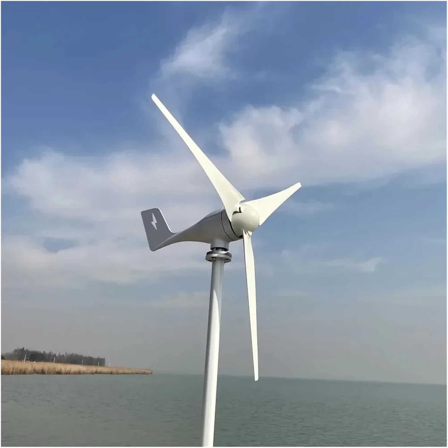 7kw Horizontal Wind Turbine Generator 24V 48V 96V Magnetic Dynamo Strong Power Inverter Output for Home Low Starting Speed for Home(Wind Turbine only,24V_5000W)