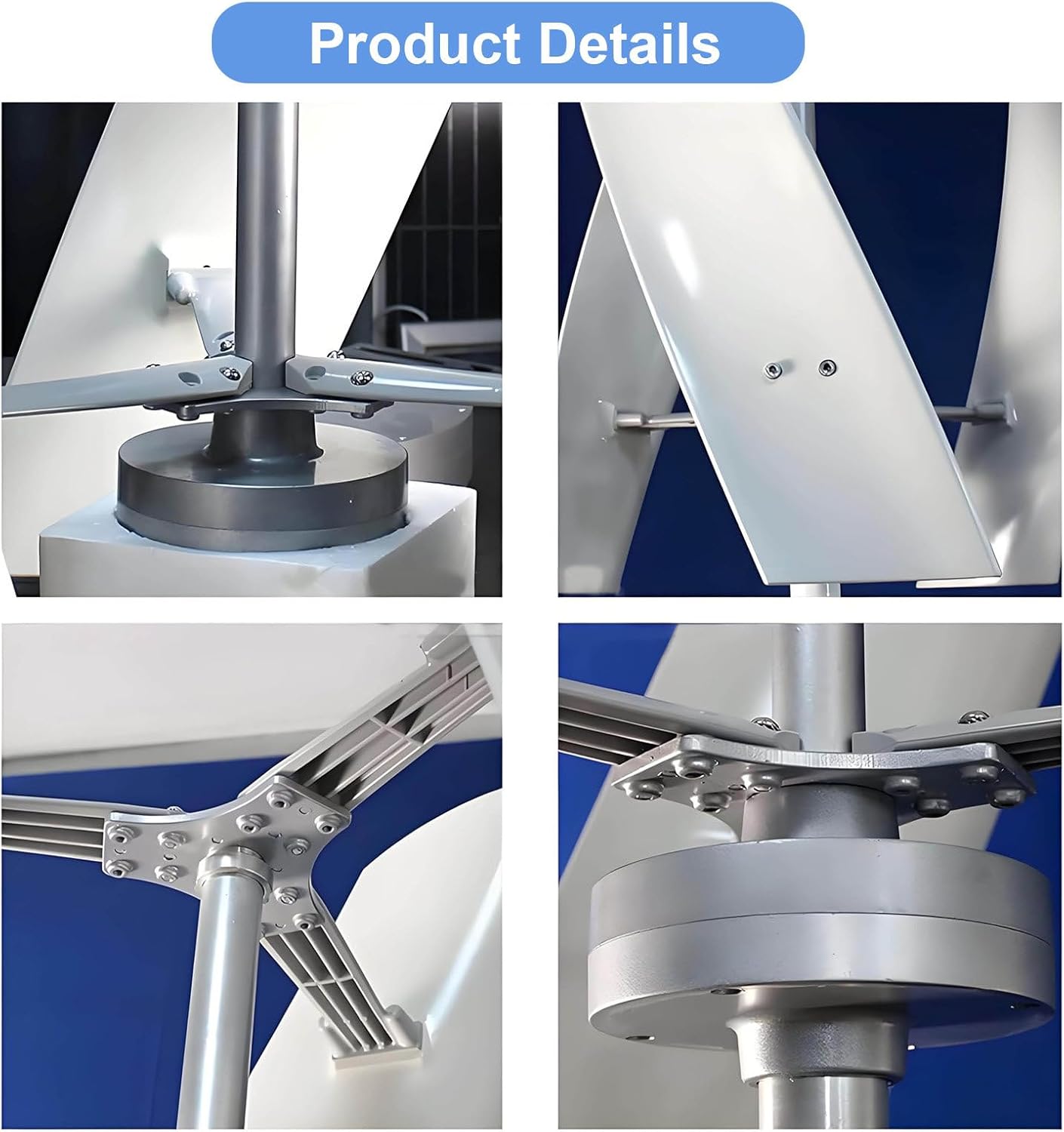 300W Vertical Axis Wind Turbine Kit for Home Use, Grid-Tied Generator with Controller, Efficient Renewable Energy Solution 24V~300W