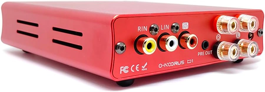 D1 TPA3255 PFFB Stereo Power Amplifier 300Wx2 with Treble Bass Tone,Subwoofer,Pre-Out, for Home Theater 2.1 Channel Amplifier,with 36V 5A Power Adapter