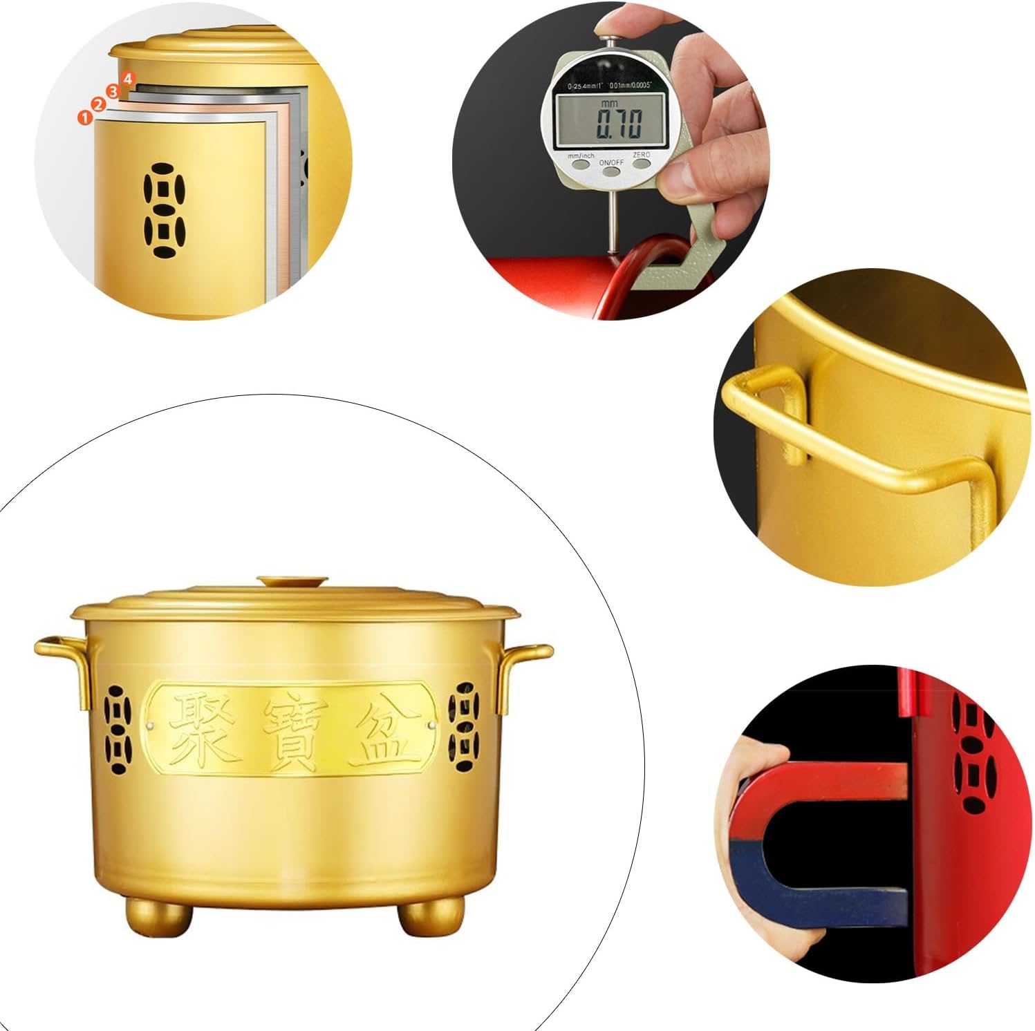 Stainless Steel Burn Barrels, Incinerator, Outdoor Fire Pit for Wood Rubbish Leaves Cardboard Joss Paper Money