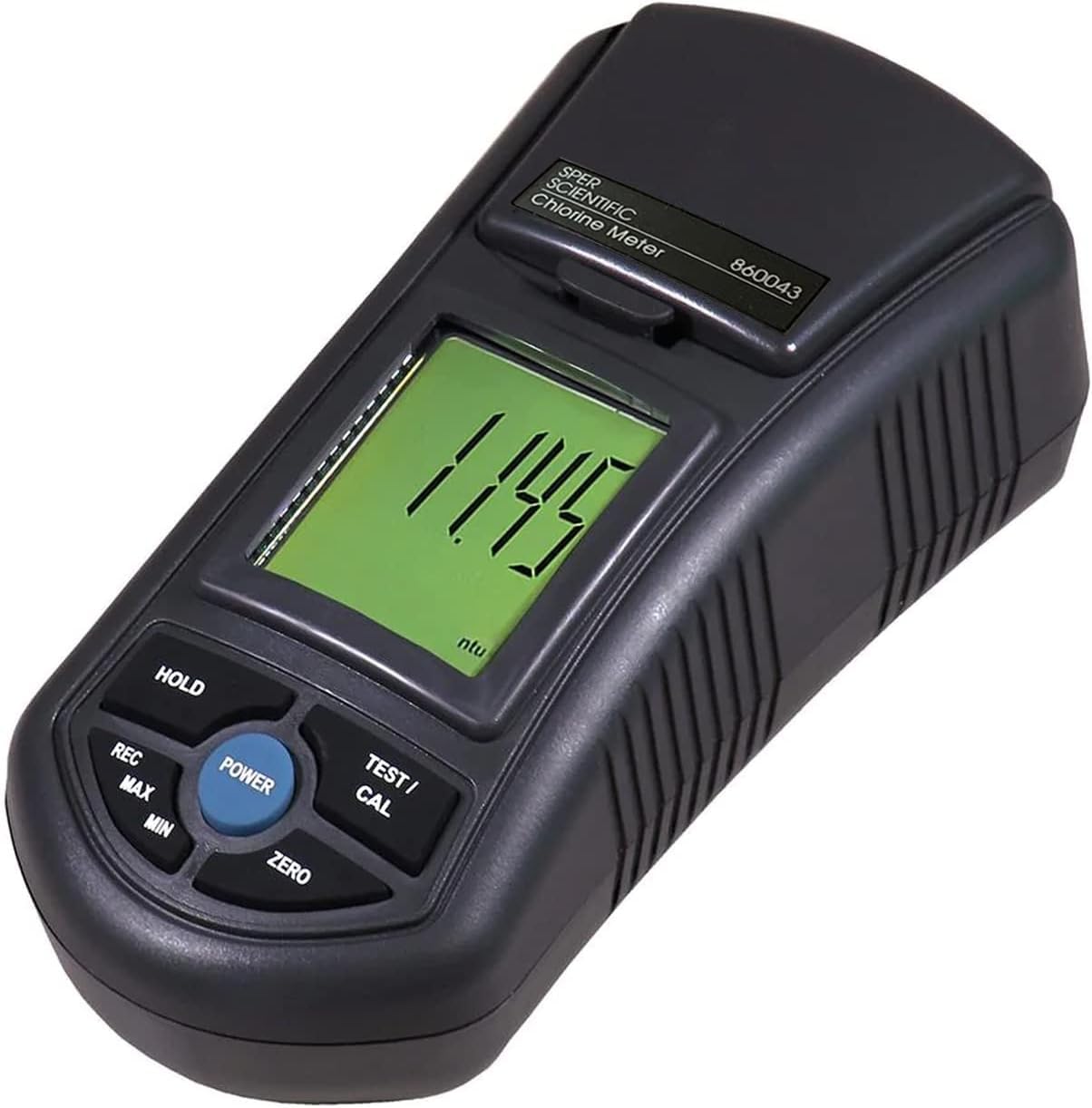 Sper Scientific Portable Digital Chlorine Meter 860043 w/Large LCD Display for Swimming Pools & Spas, Measure Free & Total Chlorine, Accurate & Handheld Water Chemical Testing Kit - 2 pc