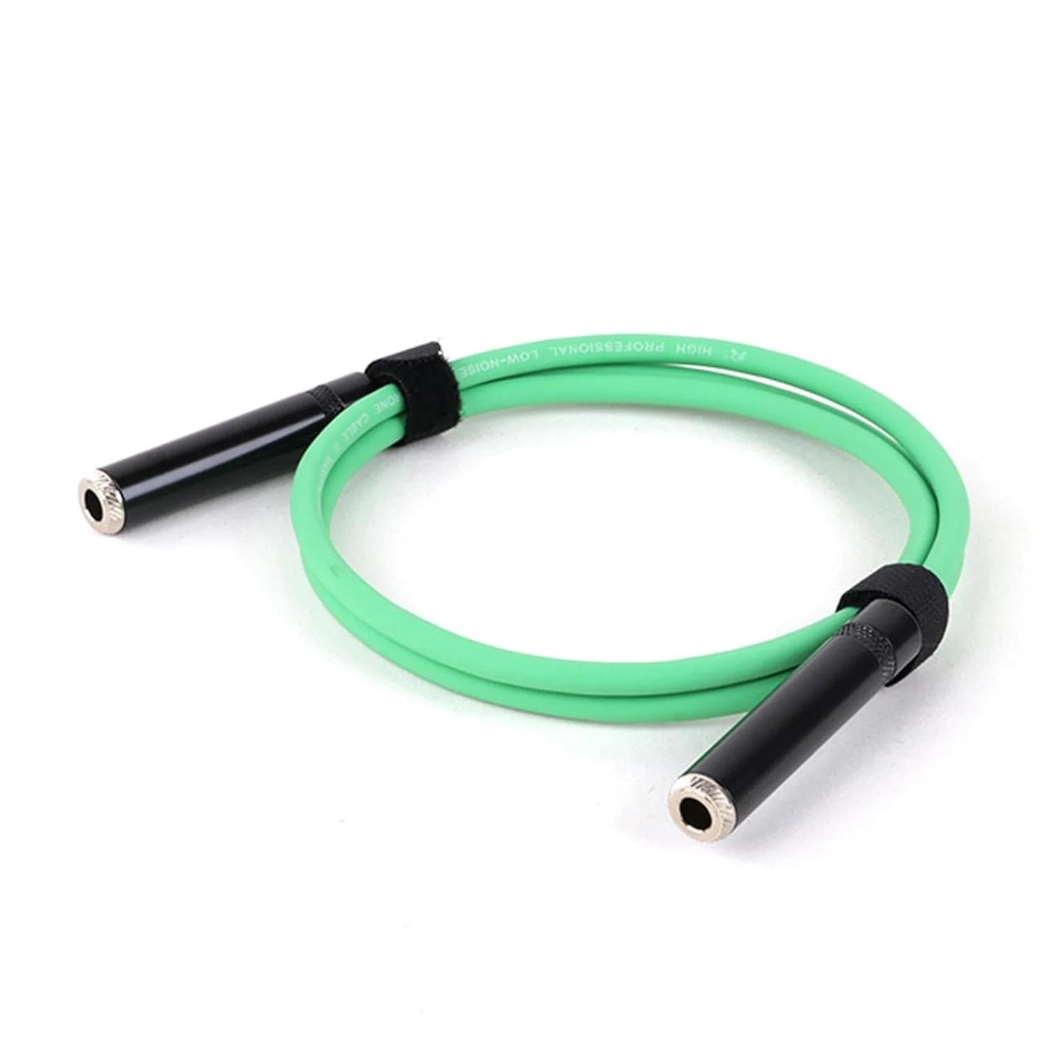 Guitar Audio Cable 1/4 Female to 1/4 Female Coupler,6.35mm Adapter Connector Extend 6.5 Stereo Cable Cord for Guitar Speaker Amplifier(Green,15m)
