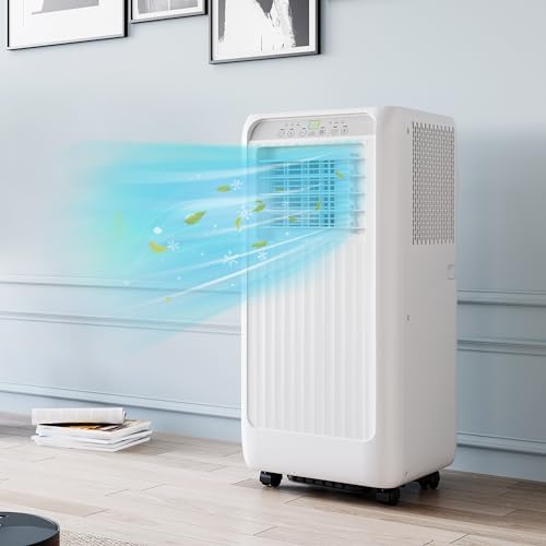 Air Conditioner Portable, 8000 BTU Portable Air Conditioner for Room up to 350sq.ft, Cooling AC Unit with Fan & Dehumidifier, Remote Control, Sleep Mode