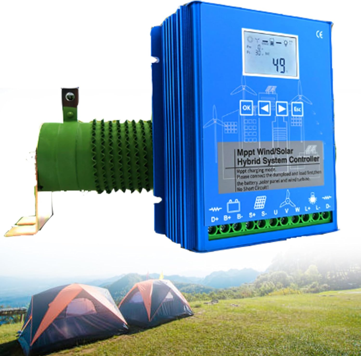 10000W MPPT Wind Solar Controller, 12V/24V/48V Auto Regulator for Wind Generator, Efficient Power Management, Solar & Wind Energy Solutions, Renewable Energy Controller