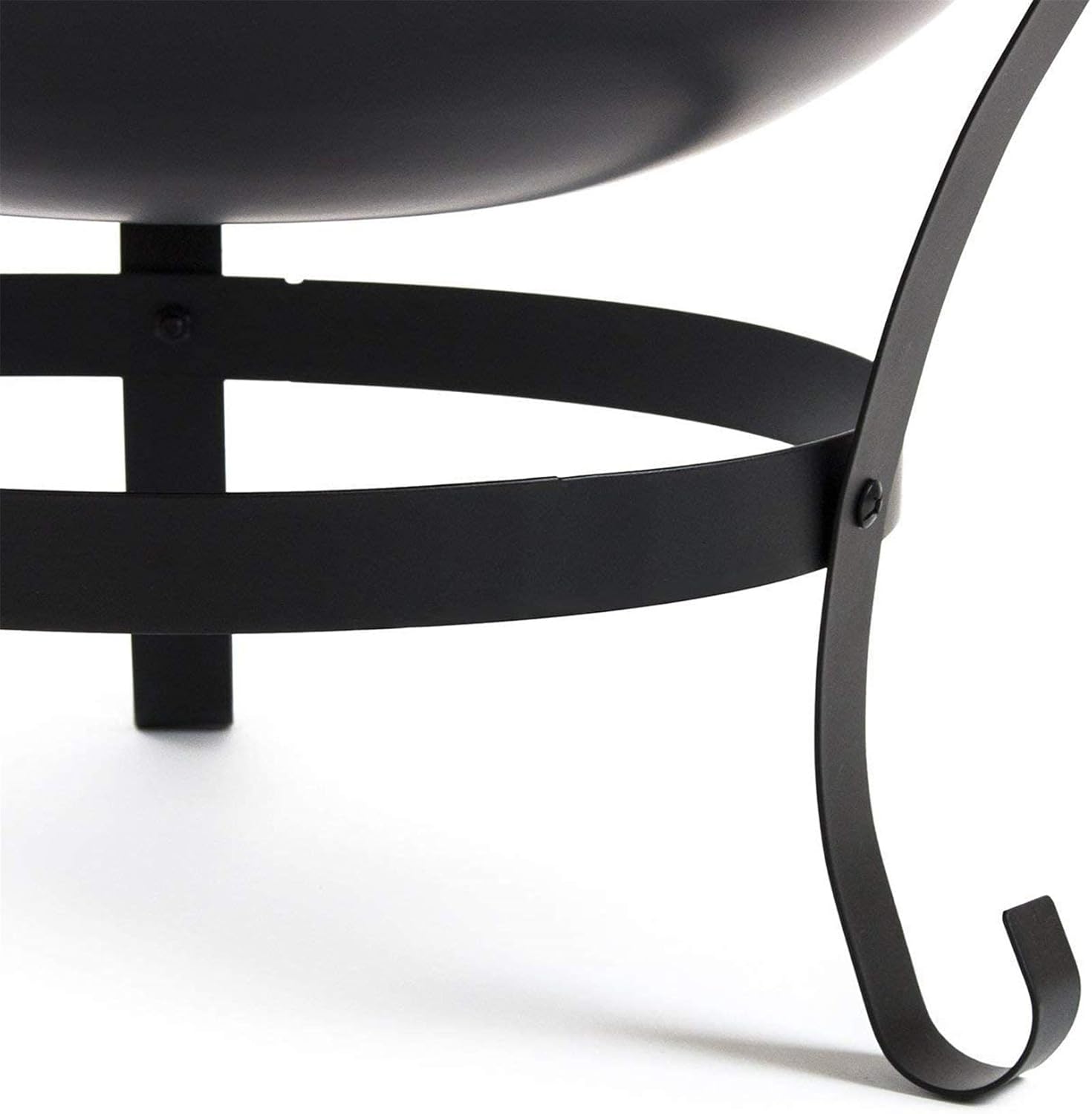 Fire Pit Garden Grill Outdoor Fire Pit Steel BBQ Grill Firepit,Fire Bowl with Mesh Spark Screen Cover,Bulit-in Grate for Camping Picnic Patio d Beaches