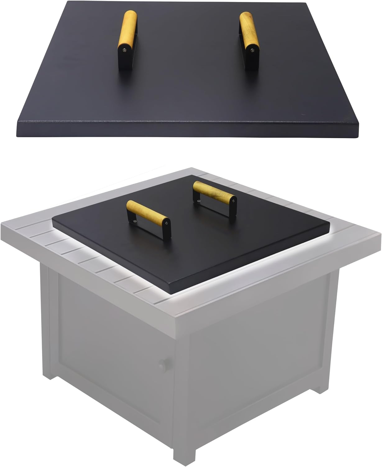 Febtech - 34 inch Square Fire Pit Lid Fit for 32