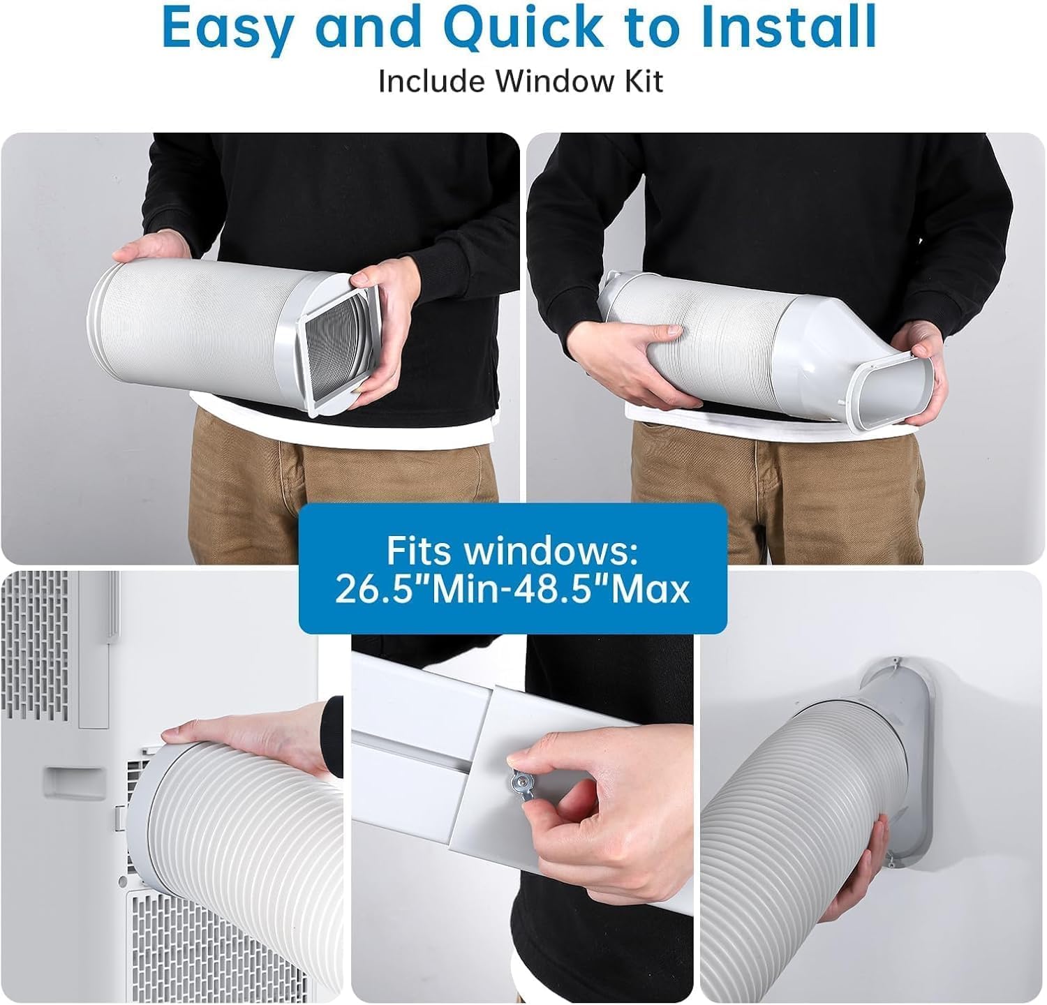 10,000 BTu Portable Air Conditioners - 3 in-1 AC Unit with Remote Control, 24H Timer,Sleep Mode,Cooling&Fan&Dehumidifier for 450 Sq. Ft Home, Kitchen & Office, Remote