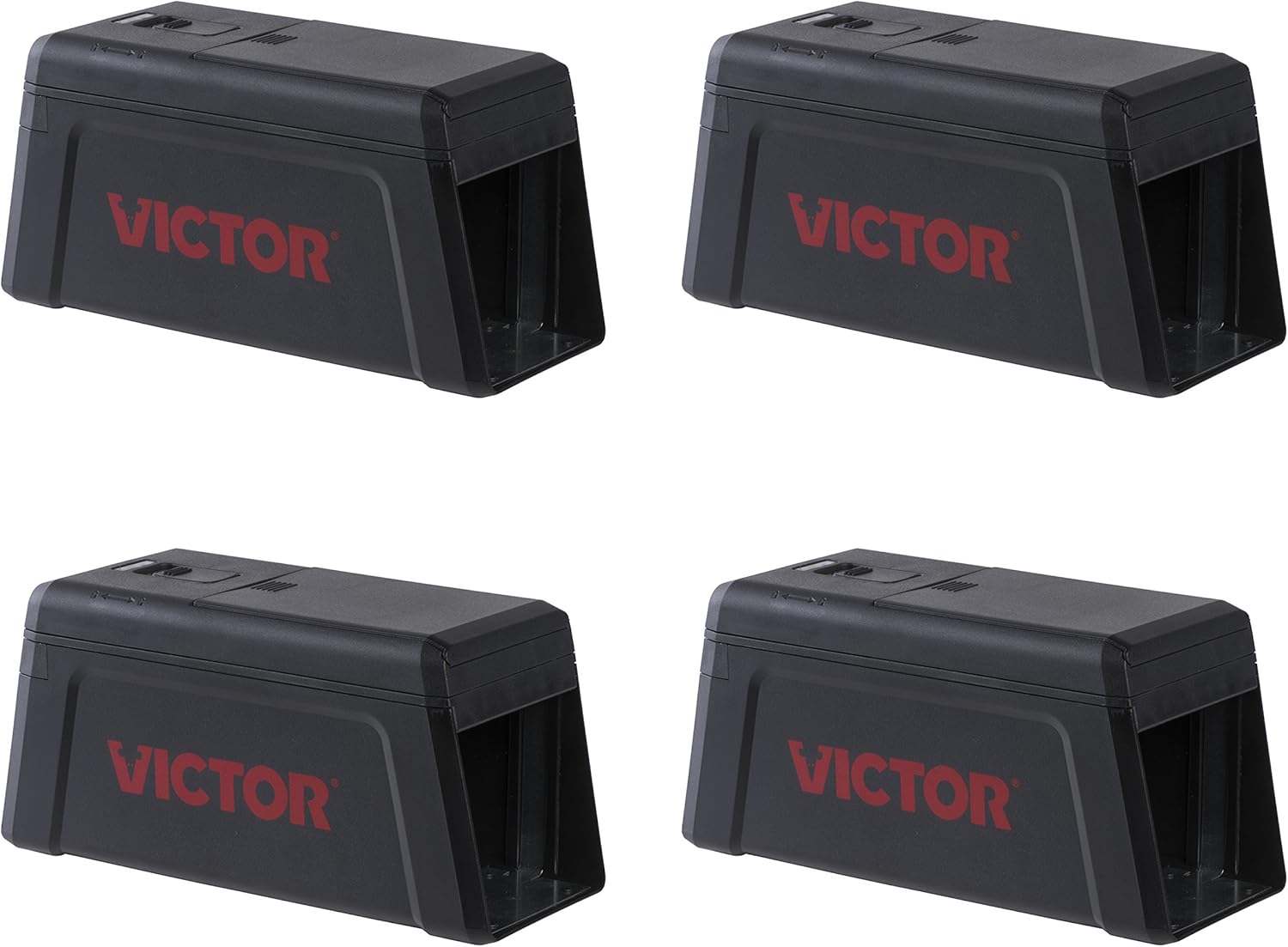 Victor M241 Indoor Electronic Humane Rat and Mouse Trap - No Touch, No See Electric Rat and Mouse Trap - 4 Traps