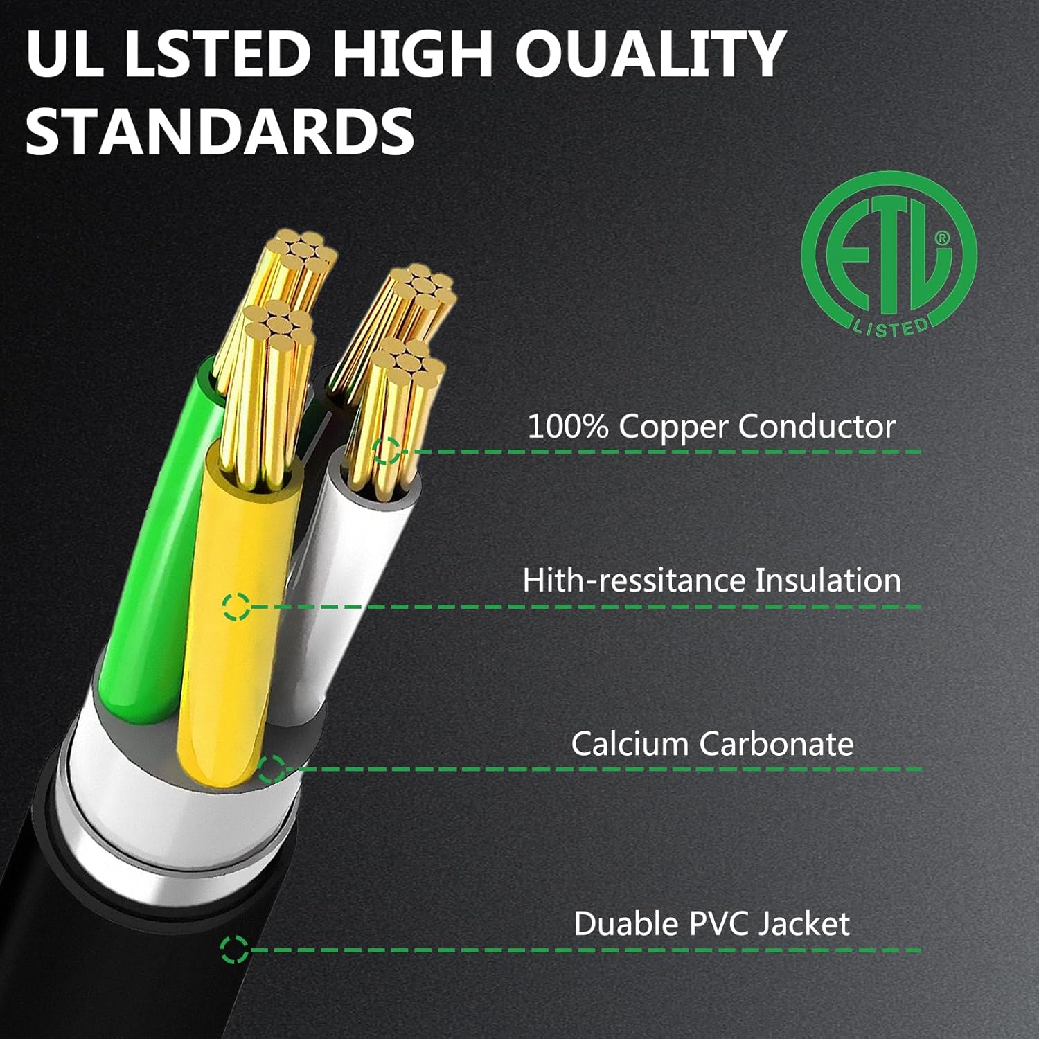 50 Amp Generator Cord and Power Inlet Box, Heavy Duty 25FT Generator Extension Cord, 125V/250V 50 Amp Generator Power Cord NEMA14-50P/SS2-50R ​for RV Truck Trailer (25FT)