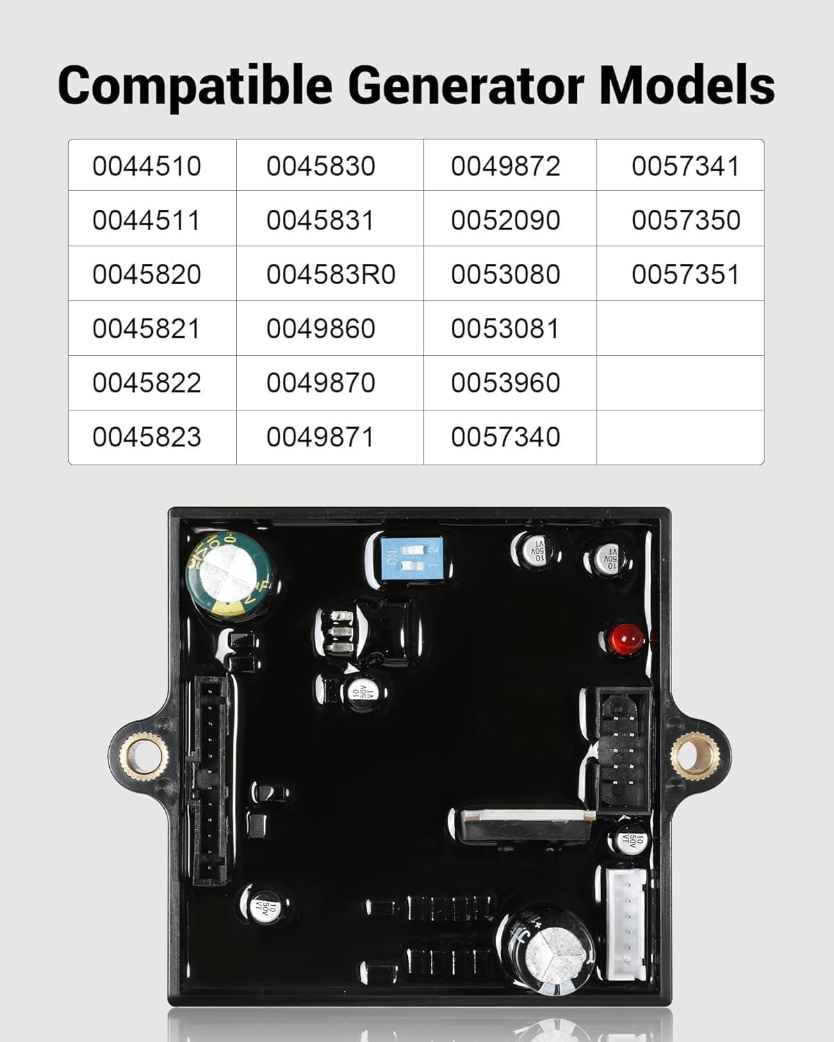 Upgraded 0D4409 Portable Controller PCB with Idle Control Fit for Generac Generator, for Stepper Motor Control - Power System Replacement Part 0D44090SRV