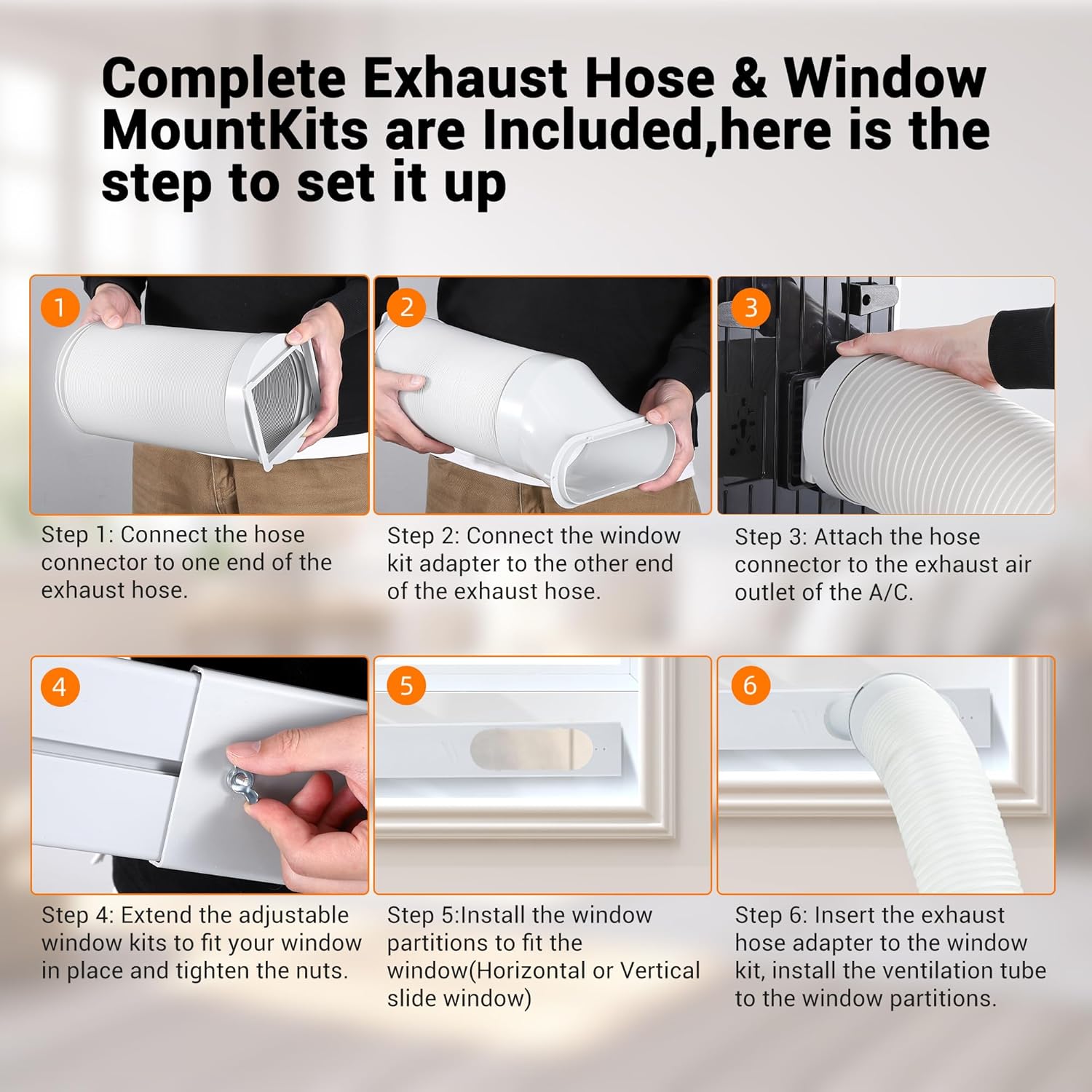 Garvee 8000 BTU Portable Air Conditioner, Compact & Quiet 3-in-1 Indoor AC Combining Cooling, Dehumidification, Fan Mode, 24H Timer, Remote Control & Complete Window Kit, Cools Areas Up to 350 Sq ft.