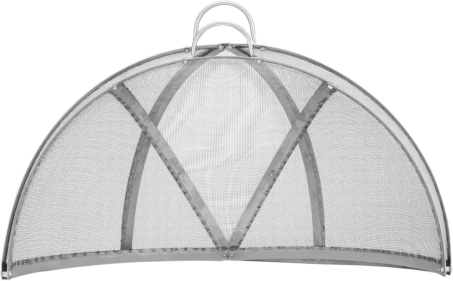 40-Inch Fire Pit Spark Guard,Stainless Steel Mesh Screen with Dual Handle Design, Tight Weave Safety Cover for Fire Bowls and Outdoor Fireplaces