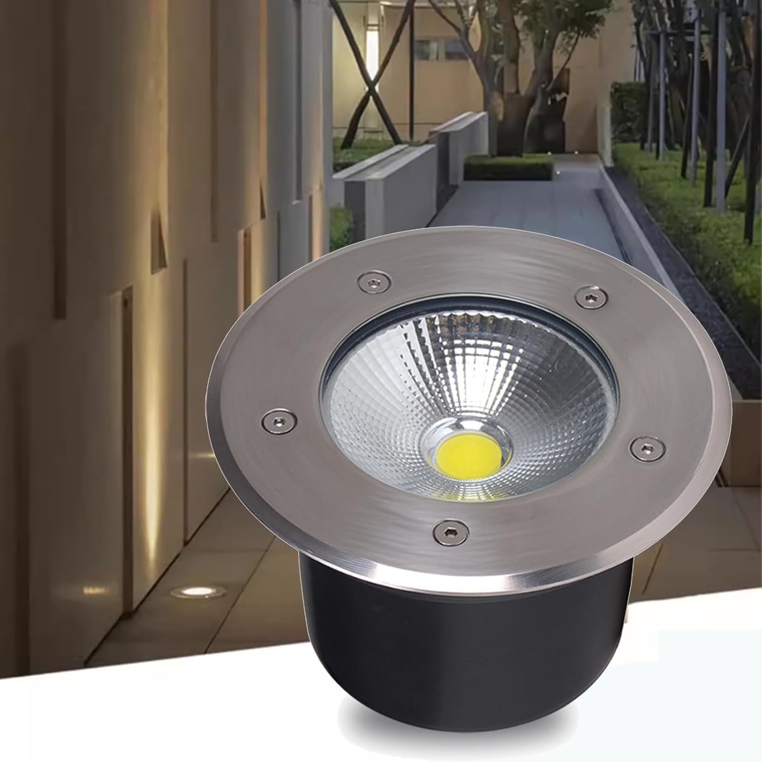 Outdoor Underground LightBuried Lights IP66 Waterproof AC85-110V Recessed Ground Light for Driveway Deck Step Garden Landscape Lamp